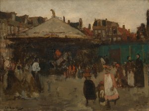 Tivoli Haarlemmerpleinilla tekijältä George Hendrik Breitner