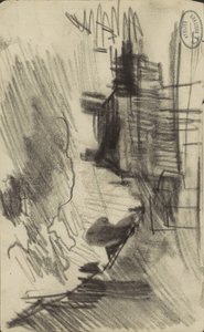 Kaupunkikuva, mahdollisesti Amsterdamissa tekijältä George Hendrik Breitner