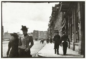 Näkymä Rokin-kadulta Amsterdamissa tekijältä George Hendrik Breitner