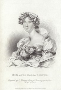 Anna Maria Porter, englantilainen runoilija ja kirjailija tekijältä George Henry (after) Harlow