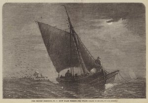 The British Fisheries, No 3, Stow Boats kalastavat kilohailia tekijältä George Henry Andrews