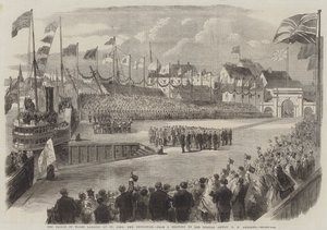 Walesin prinssi laskeutuu St Johniin, New Brunswickiin tekijältä George Henry Andrews