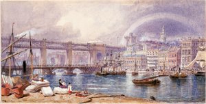 Näkymä Newcastle upon Tyneen (vartalon väri) tekijältä George Henry Andrews