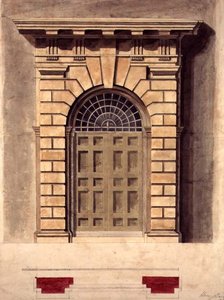 Suunnittelu Palladian Door Surroundille tekijältä George Henry Bailey