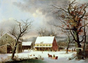 Seitsemän mailia Farmingtoniin, n. 1853 tekijältä George Henry Durrie