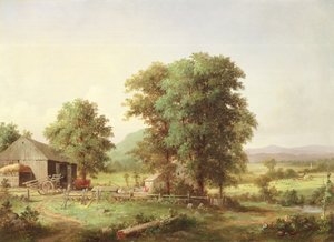 Kesämaisema, 1862 tekijältä George Henry Durrie