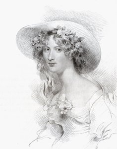 Anna Maria Porter, kaivertanut Thomas Woolnoth (1785-1857) National Portrait Gallerysta, osa V, julkaistu noin 1835