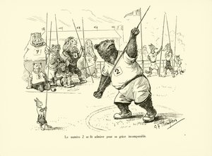Numeroa 2 ihailtiin hänen vertaansa vailla olevasta siroudestaan (litografia). tekijältä George Henry Thompson