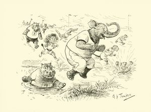 Eläimet olympialaisissa (litografia) tekijältä George Henry Thompson
