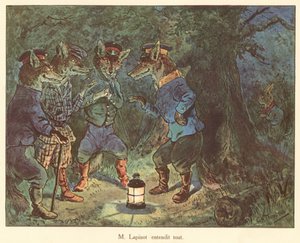 M Lapinot on kuullut kaiken (värilitografia) tekijältä George Henry Thompson