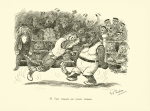 M Tigre voitti murskavoiton (litografia) tekijältä George Henry Thompson