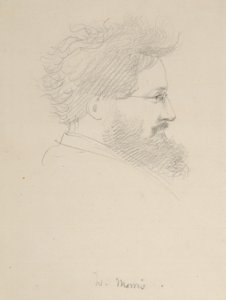 William Morrisin muotokuva, n. 1875