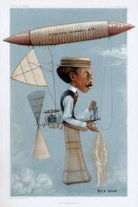 Alberto Santos-Dumont, brasilialainen ilmailun pioneeri, 1901 tekijältä George Hum