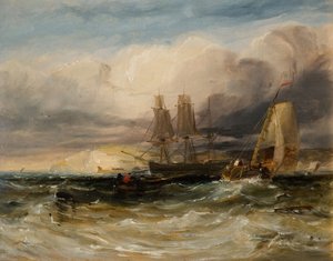 Thamesilla - Tilburyn linnoitus, 1840. tekijältä George Hyde Chambers