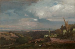Lähestymässä myrskyä Alban Hillsiltä tekijältä George Inness