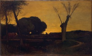 Ilta Medfieldissä, Massachusettsissa tekijältä George Inness
