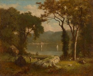 Romanttinen maisema tekijältä George Inness