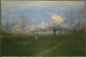 Kevään kukat, Montclair, New Jersey tekijältä George Inness