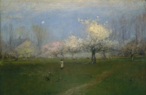 Spring Blossoms, Montclair, New Jersey, n. 1891. tekijältä George Inness