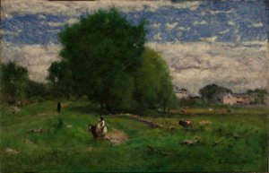 Tie kylään, Milton tekijältä George Inness