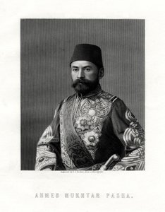 Ahmed Mukhtar Pasha, Ranskan ja Ottomaanien valtakunnan armeijan upseeri, 1800-luku.