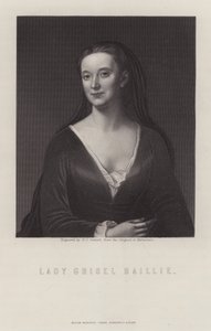 Lady Grizel Baillie, skotlantilainen lauluntekijä (kaiverrus)