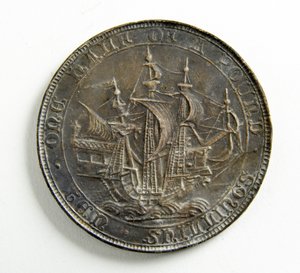 Kolikon koevalu (hopeaa metallia)
