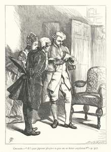Kuvitus hyväluontoiselle miehelle (kaiverrus)