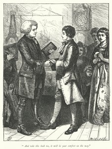 Kuvitus teokseen The Vicar of Wakefield (kaiverrus) tekijältä George John Pinwell