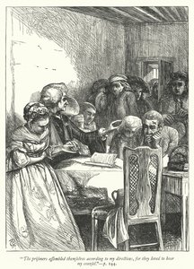 Kuvitus teokseen The Vicar of Wakefield (kaiverrus)