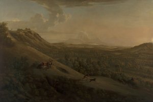 Box Hill, Surrey, Dorkingin kanssa kaukana tekijältä George Lambert