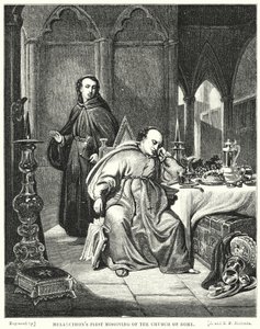Melancthonin ensimmäinen epäilys Rooman kirkosta (kaiverrus)