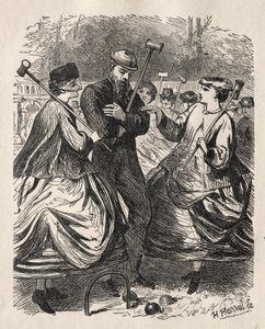 Meidän krokettijuhlamme, 1864. tekijältä George Louis Palmella Busson Du Maurier