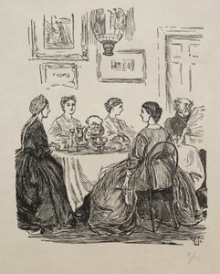 Vuosikysymys - Minne mennään, 1865. tekijältä George Louis Palmella Busson Du Maurier
