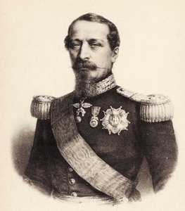 Ranskan keisarin Napoleon III:n muotokuva (postikortti) tekijältä Bartolome Esteban and studio Murillo
