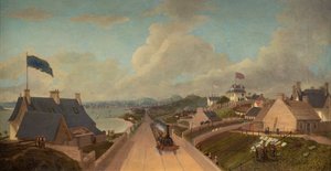 The Opening of the Dundee and Arbroath Railway, c.1838 (oli sobre tela)finès tekijältä George McGillivray