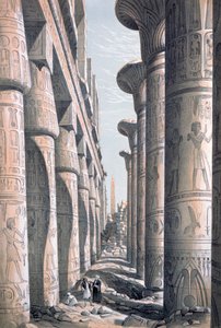 Suuri temppeli, Karnak, Egypti, 1800-luku
