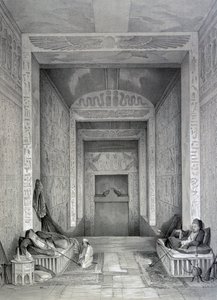 Temppelin sisustus, Egypti, 1800-luku