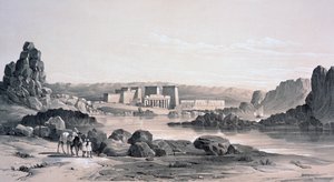 Philae, Looking South, Egypti, 1843