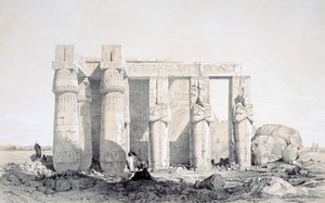 Ramseion, Luxor, Egypti, 1800-luku