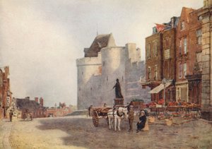 Windsorin tori, varhain aamulla (värilitografia)