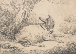 Tutkimus aasista puun alla tekijältä George Morland