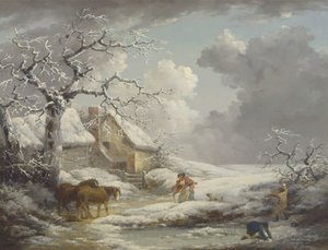 Talvimaisema tekijältä George Morland