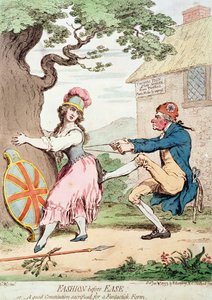 "Muoti ennen helpotusta tai hyvä perustuslaki, joka uhrataan fantastisen muodon vuoksi", pub. kirjoittanut Hannah Humphrey, 1793 (katso myös 89937)