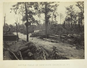 Battle Field of New Hope Church, GA, nro 1, 1866. tekijältä George N. Barnard
