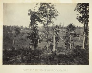 Camp de batalla de Resacca, GA, núm. 2, 1866. finlandès tekijältä George N. Barnard