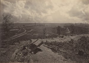 Resaccan taistelukenttä, Georgia nro 4, 1860-luku. tekijältä George N. Barnard