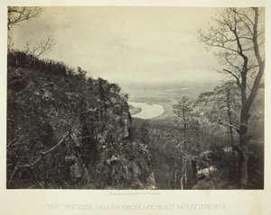 Chattanoogan laakso Lookout-vuorelta, nro 2 tekijältä George N. Barnard
