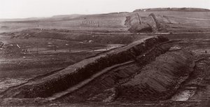 Confederate Earthworks, Centreville, Virginia, 1862. tekijältä George N. Barnard