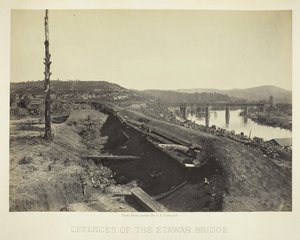 Etawah-sillan puolustus, 1866. tekijältä George N. Barnard